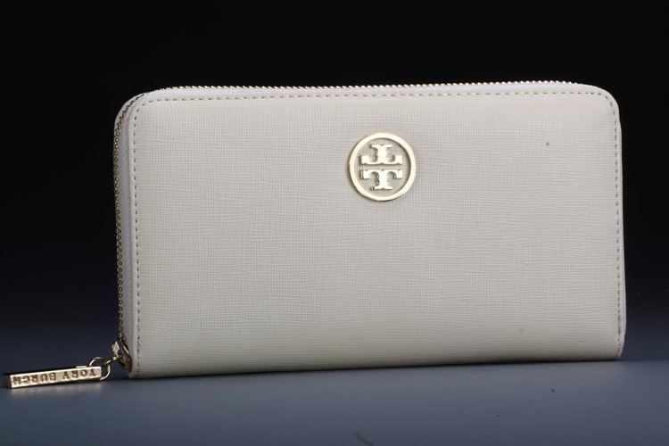 Tory Burch Saffiano Continental Wallet White